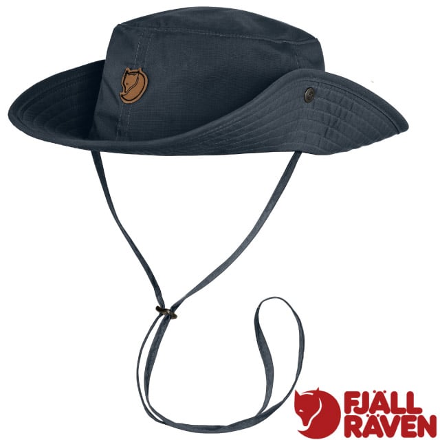 【Fjallraven 小狐狸】Abisko Summer Hat 輕量快乾遮陽帽.牛仔帽/77273-555 暗深藍✿30E010